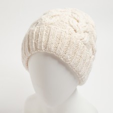 Female hat, white color, size 56-58