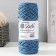 Knitting cord 100% polyester, width 3 mm 100m (jeans)