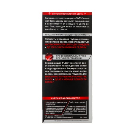 Syoss color hair coloring, tone 1-1, black-2