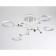 LED ceiling LED with Ambrella Light, Linetech, FL51648, LED, 98 W, 7350LUM, 3000-6400K, Chrome Color, Chrome