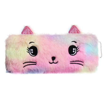 Penal School fur on the zipper Calligrata "cat", mix-14