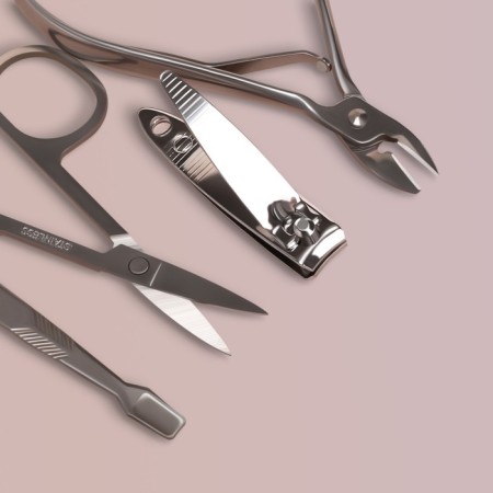Manicure set, 8 items, in case, color mix-9