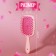 The comb massage, wide, ventilated, 8.5 × 20.5 cm, PVC box, pink/peach color