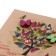 Mini-postcard "Let it be bright every day..." Dec. element, wood, butterflies, 9.5x8 cm