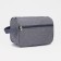 Lightning cosmetic bag, external pocket, gray color