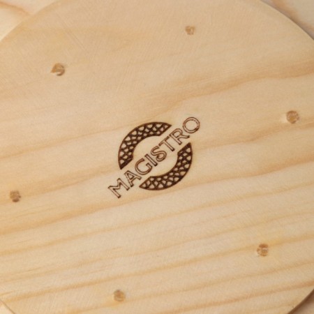 Wooden plate MAGISTRO, 21 cm, from a single cedar massif-6