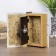 Safe-book wood silk "Sunflower with a butterfly" 17x11x5 cm