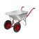 Garden-building car, two-wheeled: cargo/p 180 kg, volume of 90 liters