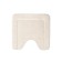 Bathroom rug IDDIS, 45x45 cm, with a neckline, microfiber, light-beige color