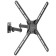 Kromax Corbel-7 Black 22 22 "-65" Max.30kg, wall turn and 107755
