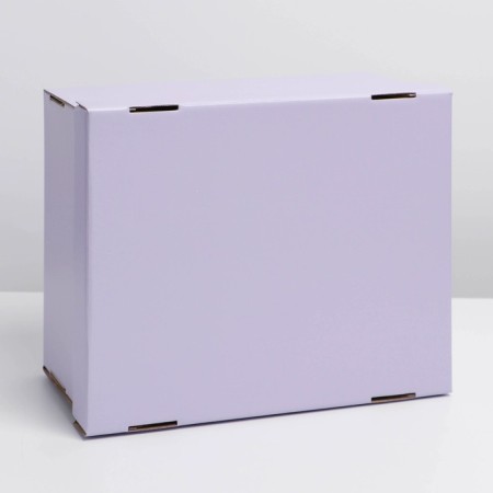 Gift folding box, packaging, "lavender", 31.2 x 25.6 x 16.1 cm-3
