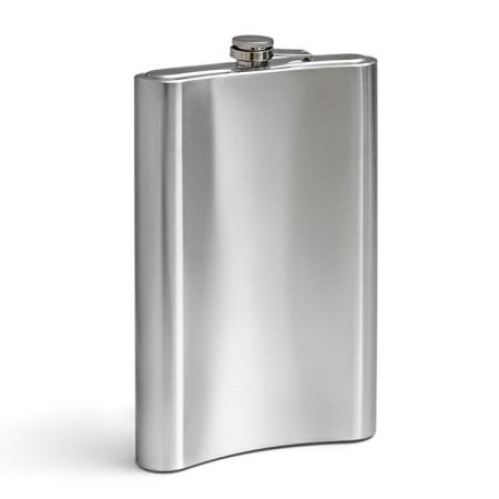 Flask for alcohol and water, 1.92 l, "giant", stainless steel, gift, 64 oz-1