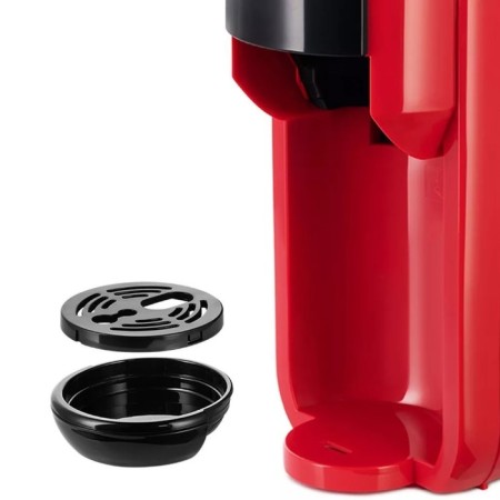 Coffee machine KitFort KT-7403, capsule, 1450 watts, 0.6 l, black-red-8