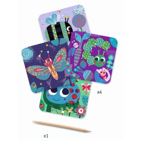 Set for creating paintings by DJeco "insects"-1