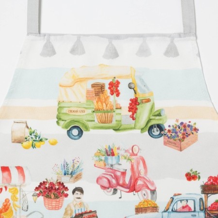 Apron Ethel Food Market 70x60 cm, 100% cotton, sarzha 190 g/m2-4