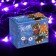 Garland “thread” 4 m, IP20, transparent thread, 40 LED, purple glow, 2 modes, AAH3