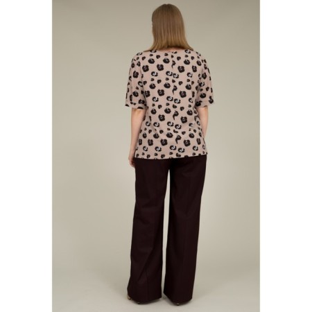 Female blouse, size 48, beige color 60564-4