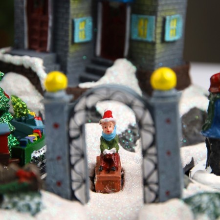 LED figure "Christmas" 31 × 20 × 23 cm, polystone, AAX3 batteries (not complete), USB, glow of multi-4