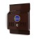 Mail box with a lock, horizontal "mini", brown