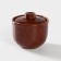 Branding pot "Marble", 0.7 liters, brown color