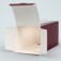Makarun box, confectionery packaging "Bordeaux", 12 x 5.5 x 5.5 cm