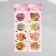 Stick Paper, Plastic "Basles with Flowers" MIX 43x12 cm