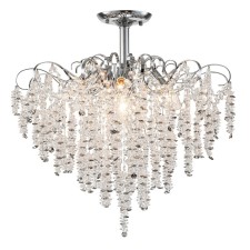 The lamp on the ESCADA rod, 2106/8P. 8x40W, e14, 580x580x580 mm, chromium color/transparent