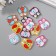 A set of buttons of decorative wood "Sleeping owl" (set 12 pcs) 2.3x2.5 cm