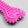 Chewing toy castle "bone with spikes", 15 x 6 x 2.5 cm, pink