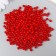 Set of beads "needlework" plastic, diameter 5 mm, 25 g, scarlet