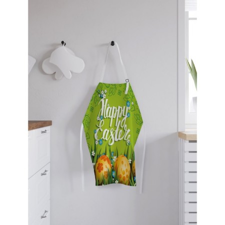 Apron kitchen with a photo print "Easter eggs", adjustable, size OS-1