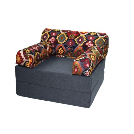 Handwheel chair-club “Vika”, size 100x100x75 cm, mobbled, velor-3