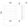 Terminus water heated towel rail "Atlanta+" P6, 500x600 mm, lower connection, chrome