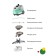 ECON ECO-BI2002S, floor, 2000W, 1.7 l, 60 g/min, 2 modes, mint color