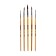 Set of brushes "Pony", 5 pieces, Brauberg (round, No. 1, 2, 3, 4, 5), blister