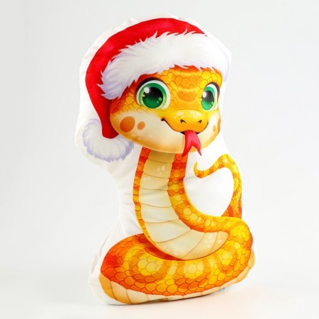 New Year! Decorative pillow "Snake in a hat", 40 × 26 cm-1
