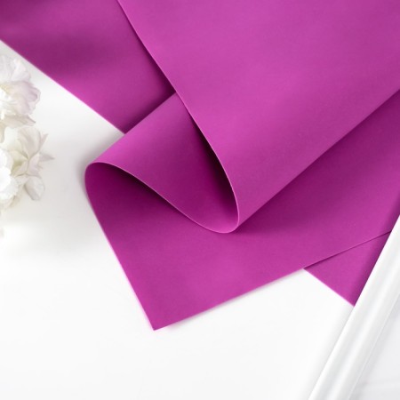 Foamiran 1 mm, 45x45 cm, col. Fuchsia (set of 10 sheets)