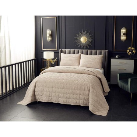 A set with a bedspread "Irma", size 160x220 cm, 50x70 cm, beige color-8