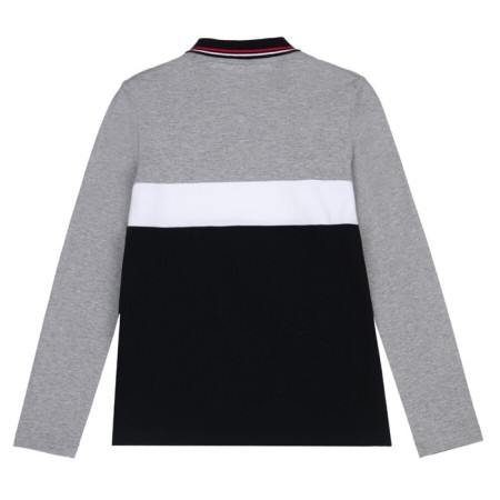 Polo for a boy with a long sleeve, height 128 cm-5