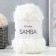 Yarn "Samba" 100% polyester 150m/100g (830 dairy)