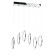 Lamp with DDD "Lorein" LED 60W 3000-6000K black chrome 55.5x25x25-125 cm