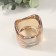 Glass of Glass for 1 candle "Column with a wave" Transparent caramel 5.8x5.8x6 cm