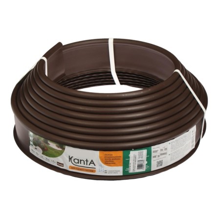Border tape, 0.11 × 10 m, thickness 1 mm, plastic, brown, kanta-2