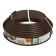 Border tape, 0.11 × 10 m, thickness 1 mm, plastic, brown, kanta