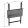 Folding table "Lunge Light", 605 × 605 × 750 mm, DPP gray / frame metal black matte