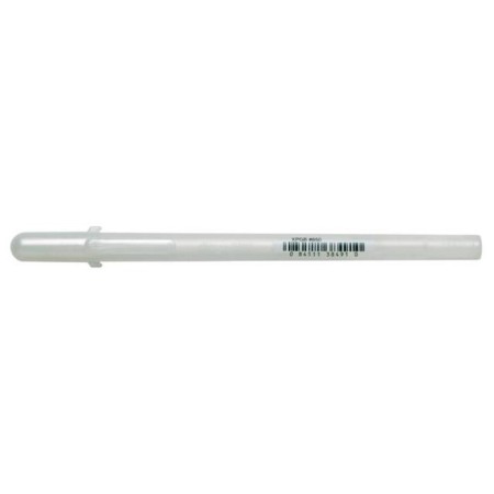 Gel pen for decorative work Sakura 3D Glaze (circuit) 1.5, translucent-white
