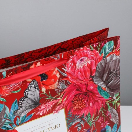 Gift package laminated, packaging, "Fortunately", XL 49 x 40 x 19 cm-3