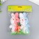 Decor "Zaychat in sprinkling with carrots and grass" set pink, blue 12 cm