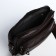 Male bag over the shoulder, artificial leather, brown color