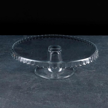 Glass Cake stand Patisserie, D = 28 cm, on the leg